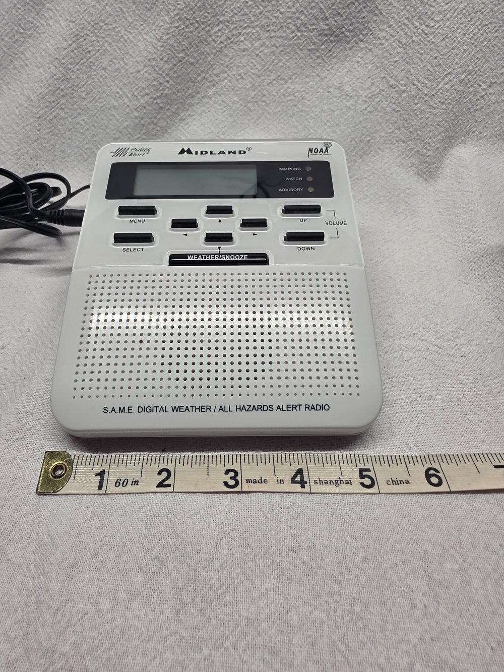 Midland NOAA Public Alert Weather Radio With Power Adapter and Battery Backup. - Picture 8 of 11